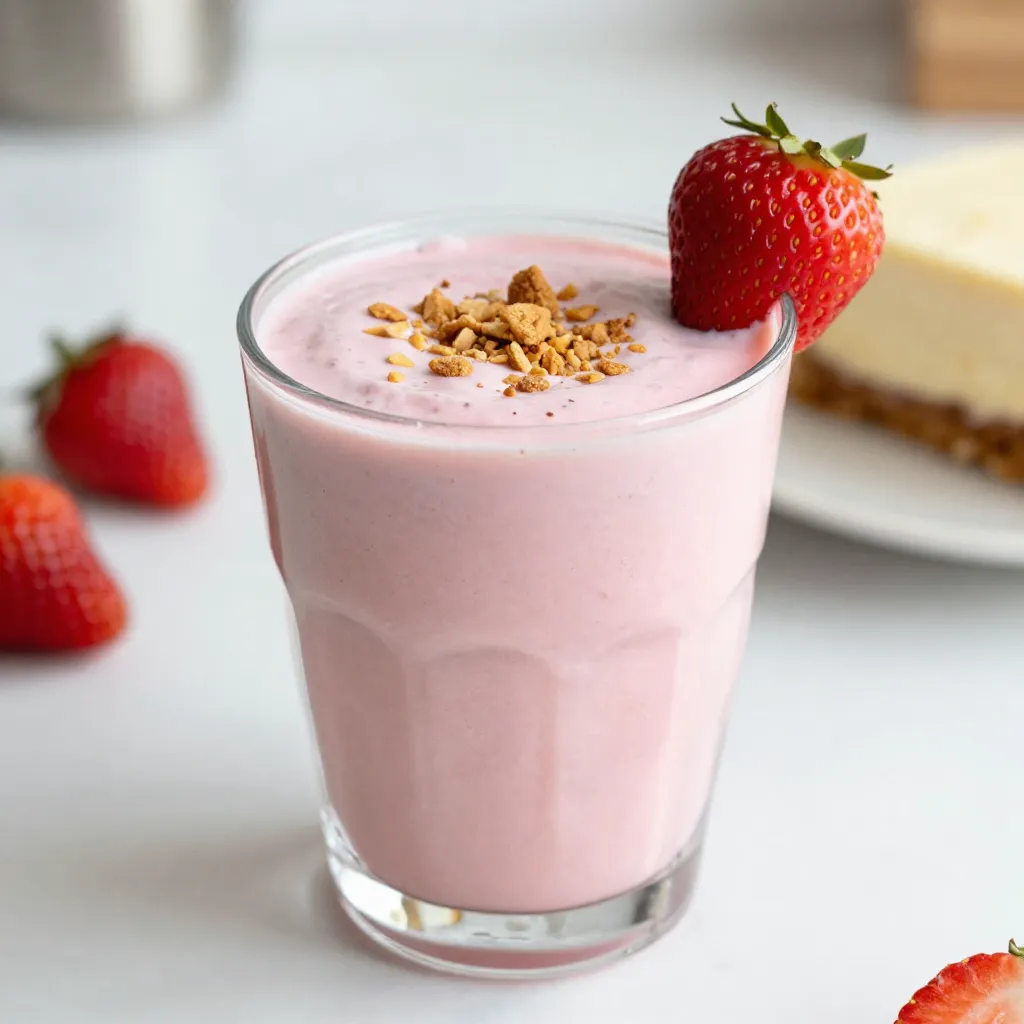 Strawberry Cheesecake Smoothie Creamy and Refreshing Delight
