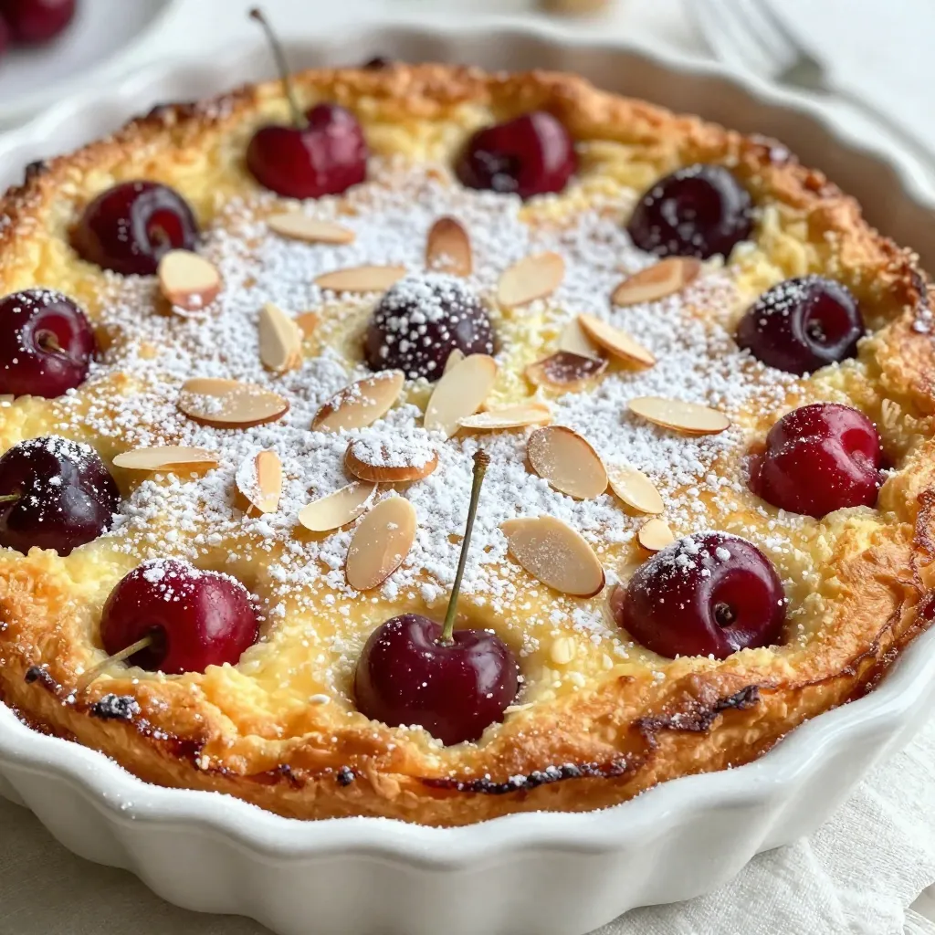 Cherry Almond Clafoutis Simple and Delicious Dessert