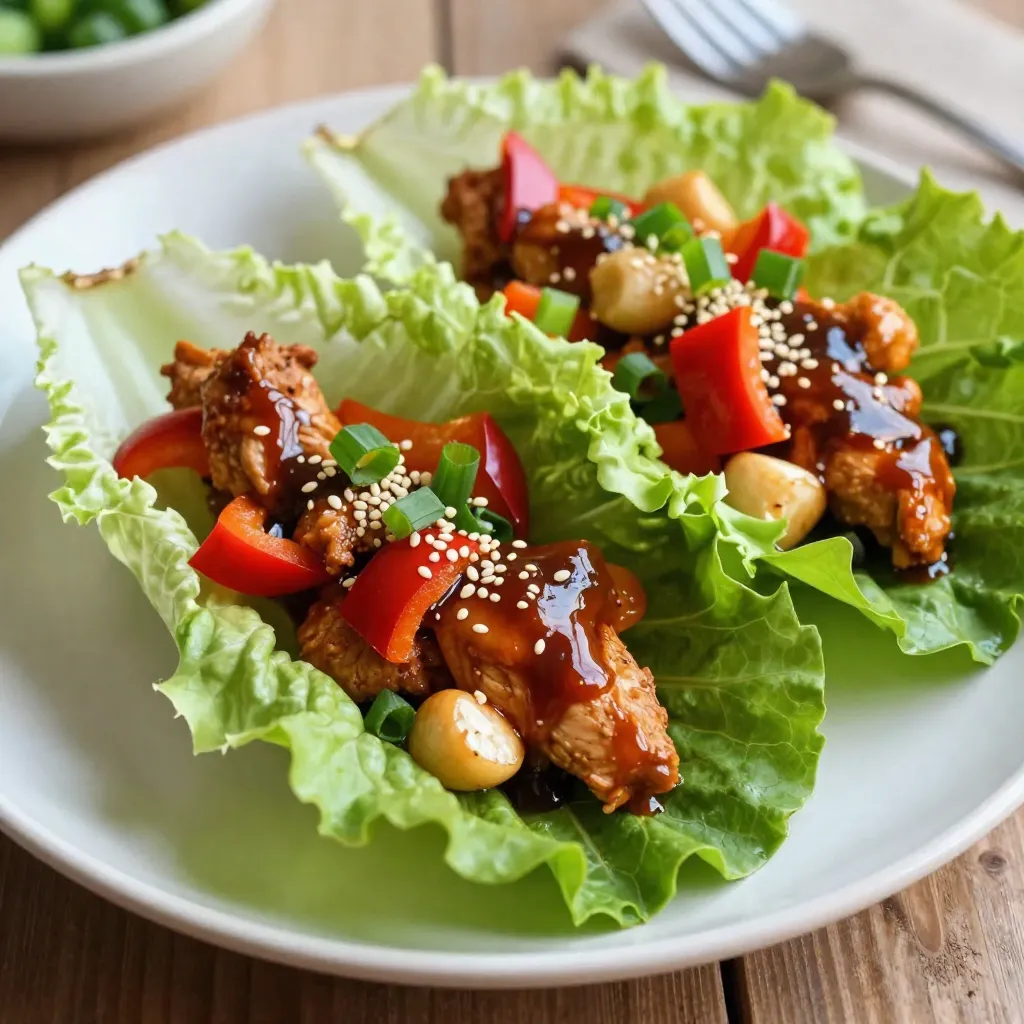 Teriyaki Chicken Lettuce Wraps Easy and Flavorful Meal