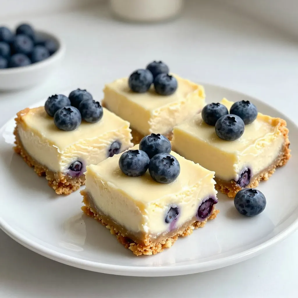 Blueberry Lemon Cheesecake Bars Easy and Tasty Treat