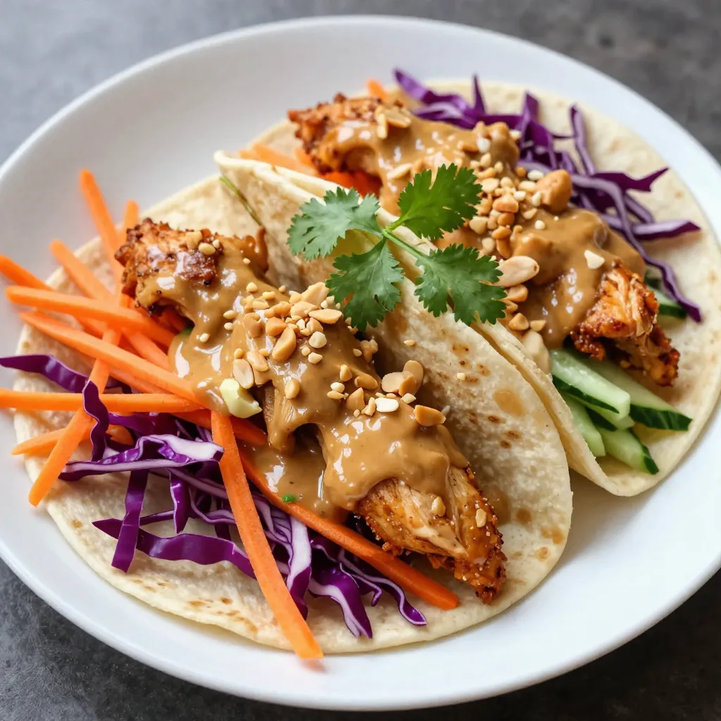 Spicy Peanut Chicken Wraps Flavorful and Easy Meal