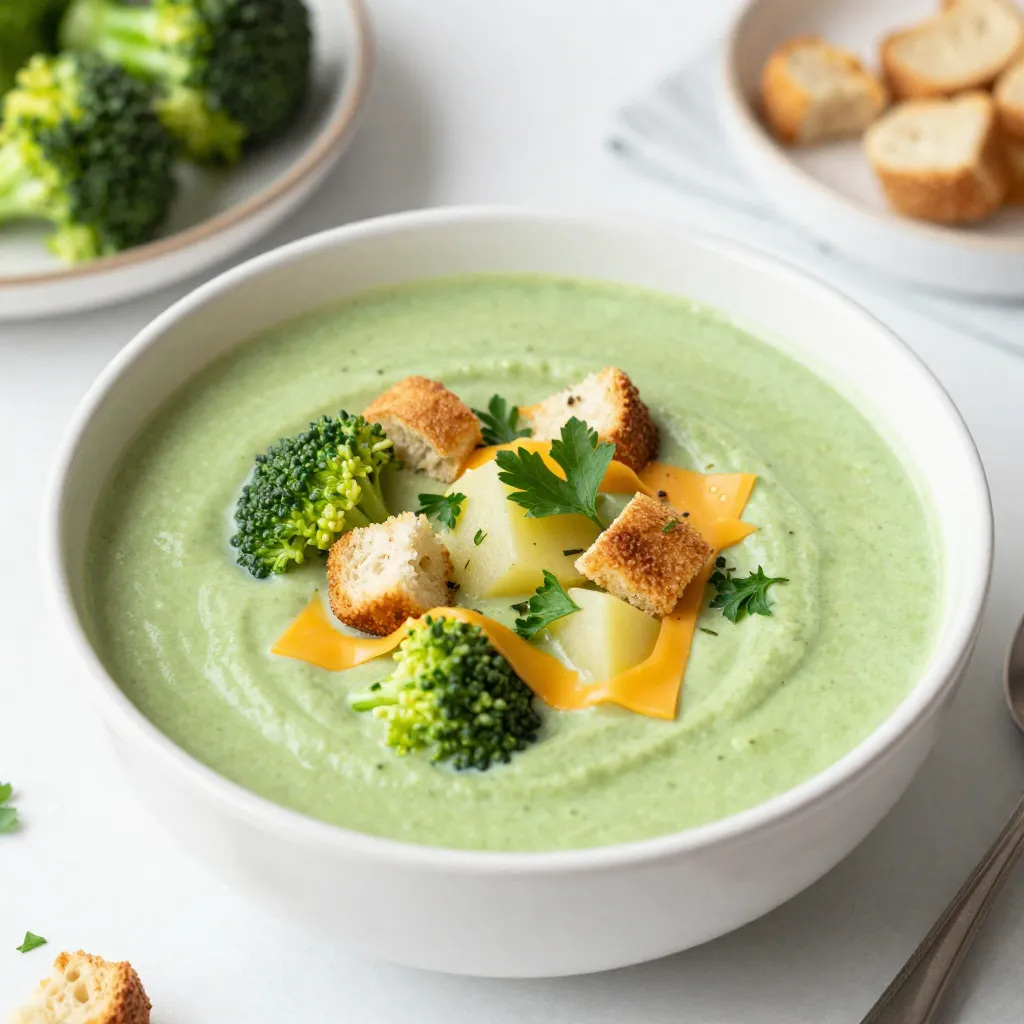 Creamy Broccoli Cheddar Soup Simple and Tasty Dish