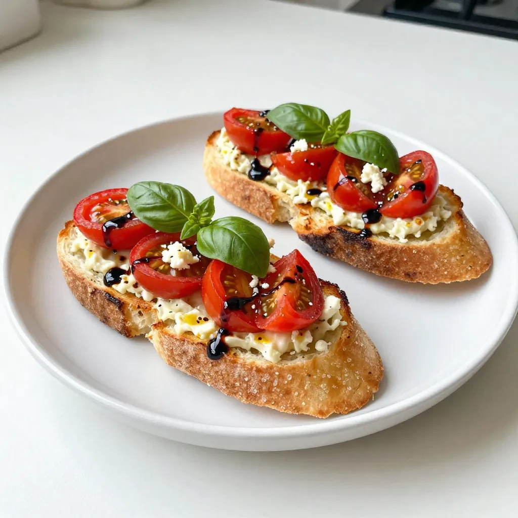 Roasted Garlic Tomato Bruschetta Flavorful Snack Option