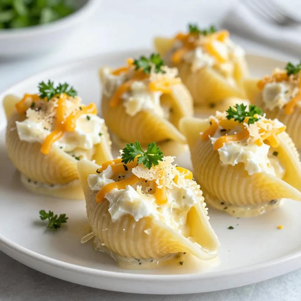 Creamy Alfredo Stuffed Shells Tasty and Easy Meal