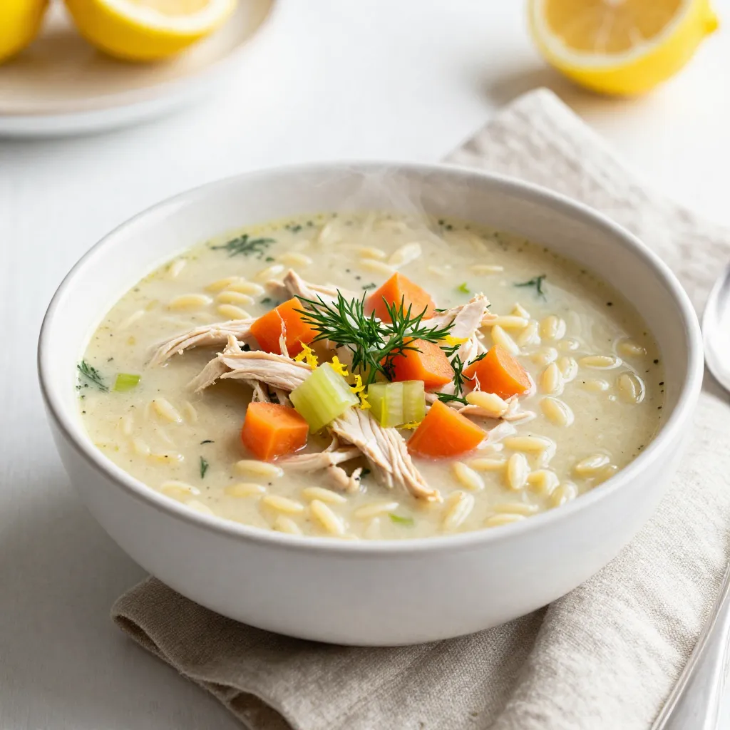 Greek Lemon Chicken Soup Flavorful and Simple Recipe