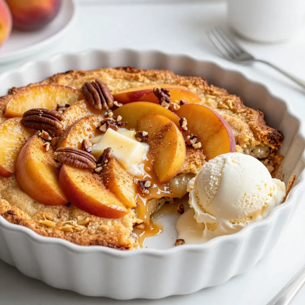 Peach Cobbler Dump Cake Simple and Delicious Recipe