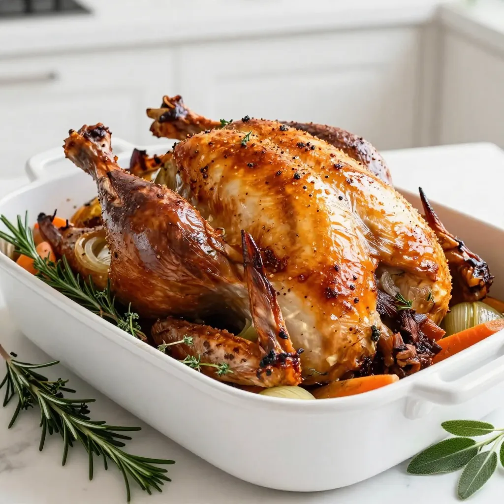 Herb Butter Roasted Turkey Delicious and Juicy Dish