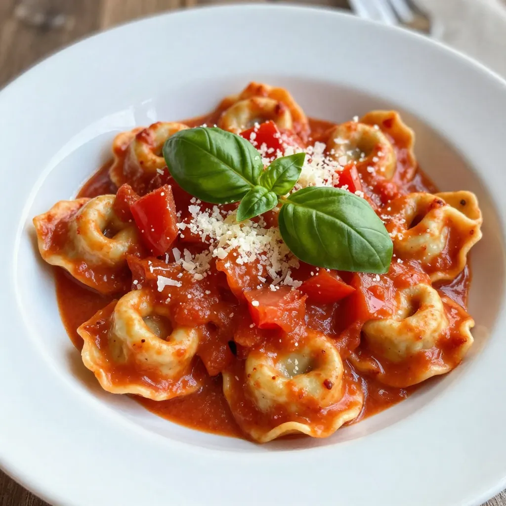 Creamy Tomato Basil Tortellini Delightful Dinner Recipe