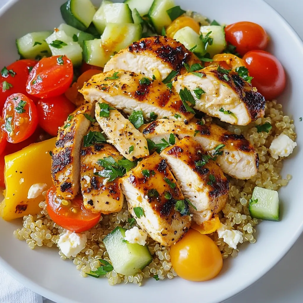 Lemon Herb Quinoa Chicken Bowl Tasty and Nutritious