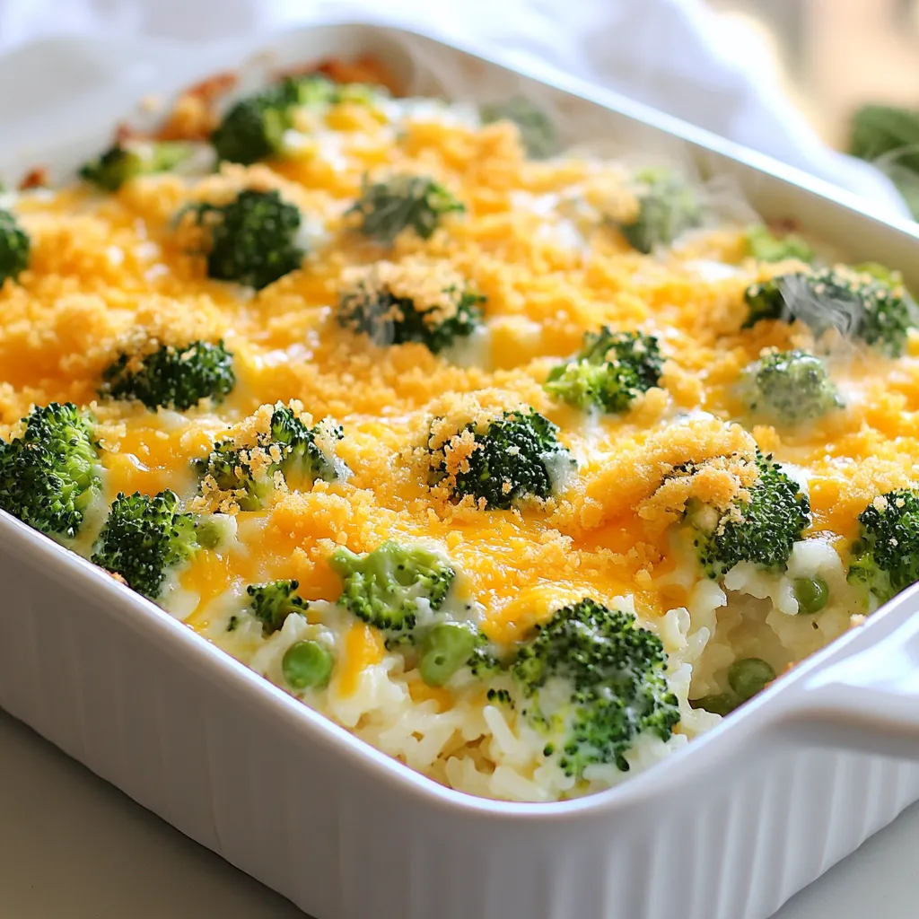 Cheesy Broccoli Rice Casserole Easy Comfort Meal