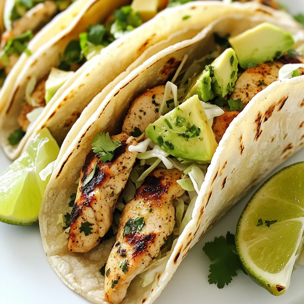 Cilantro Lime Chicken Tacos Fresh and Flavorful Feast