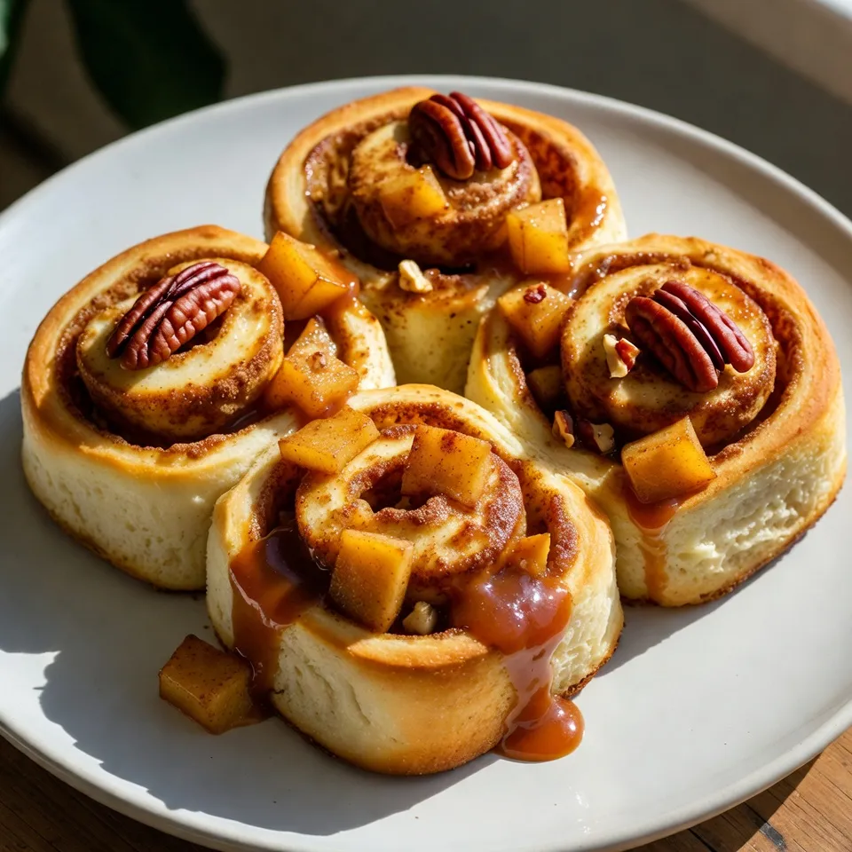 Caramel Apple Cinnamon Rolls Delightful and Easy Recipe