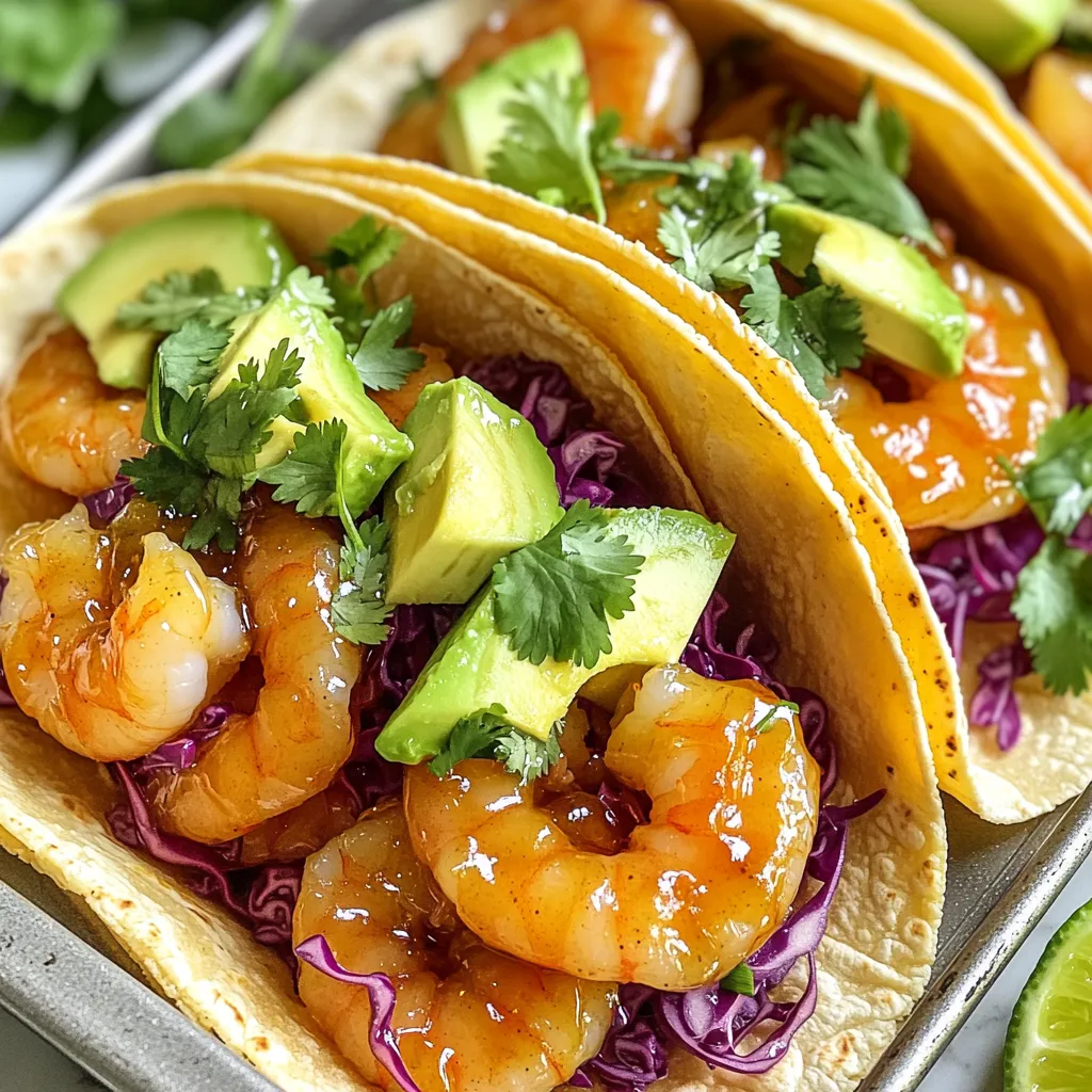 Sheet-Pan Honey Garlic Shrimp Tacos Easy Weeknight Meal