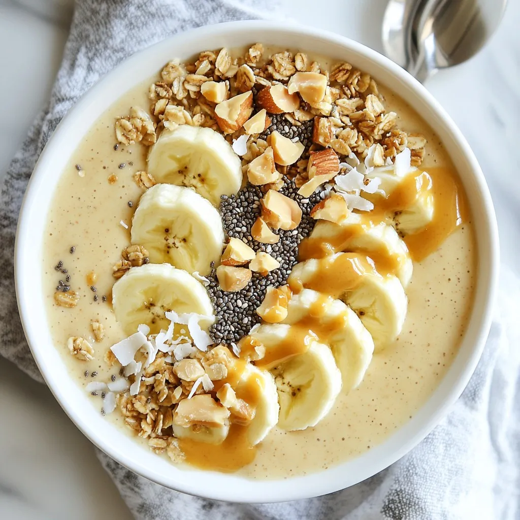 Peanut Butter Banana Smoothie Bowl Energizing Recipe