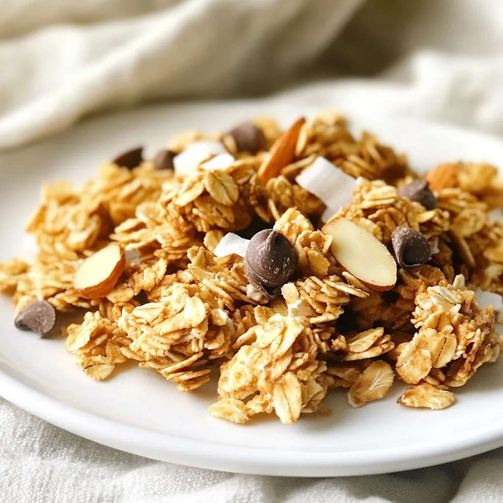 Coconut Almond Granola Clusters Crunchy and Tasty Snack