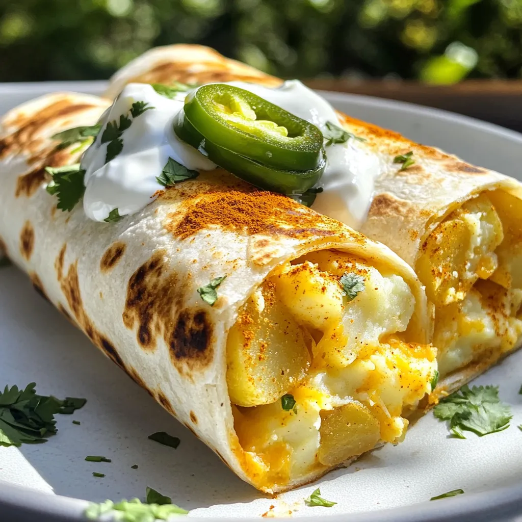 Cheesy Potato Burritos Savory and Satisfying Meal
