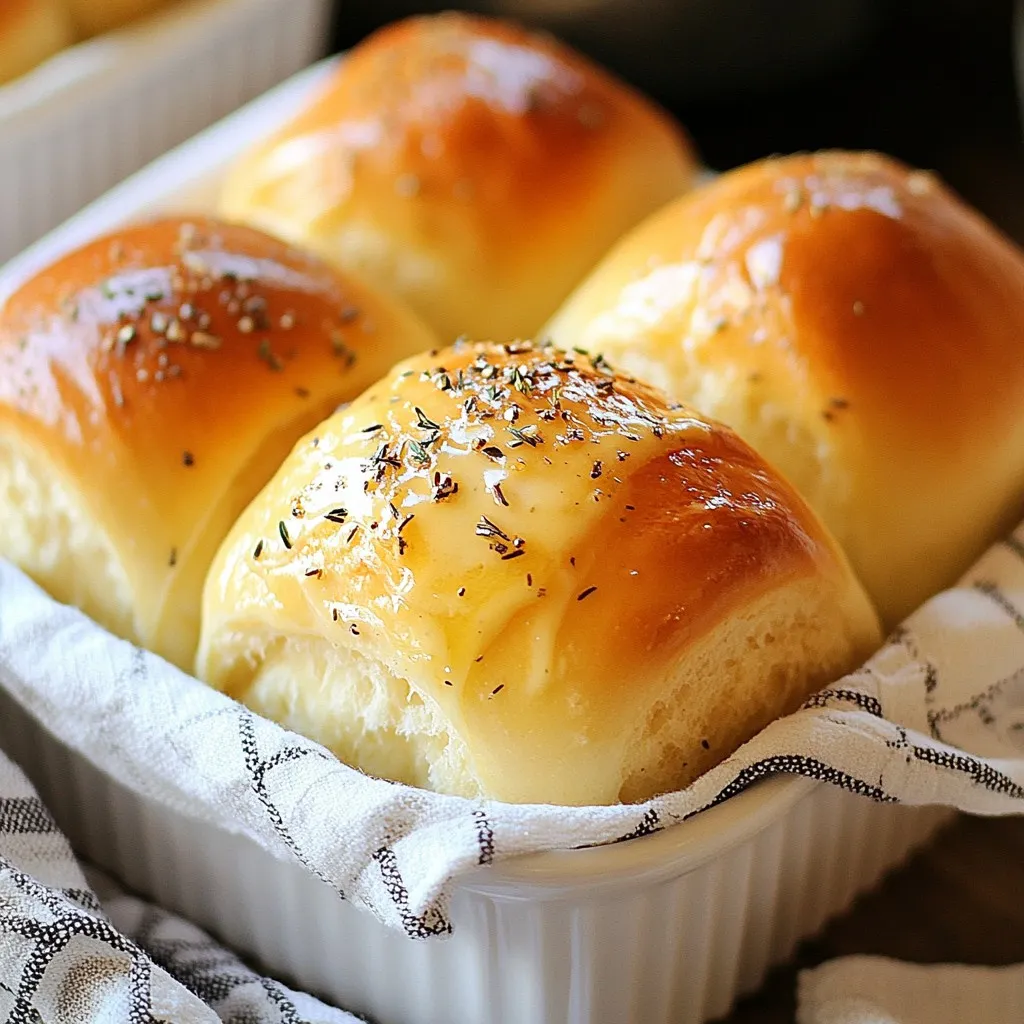 Garlic Herb Dinner Rolls Fluffy and Flavorful Treat