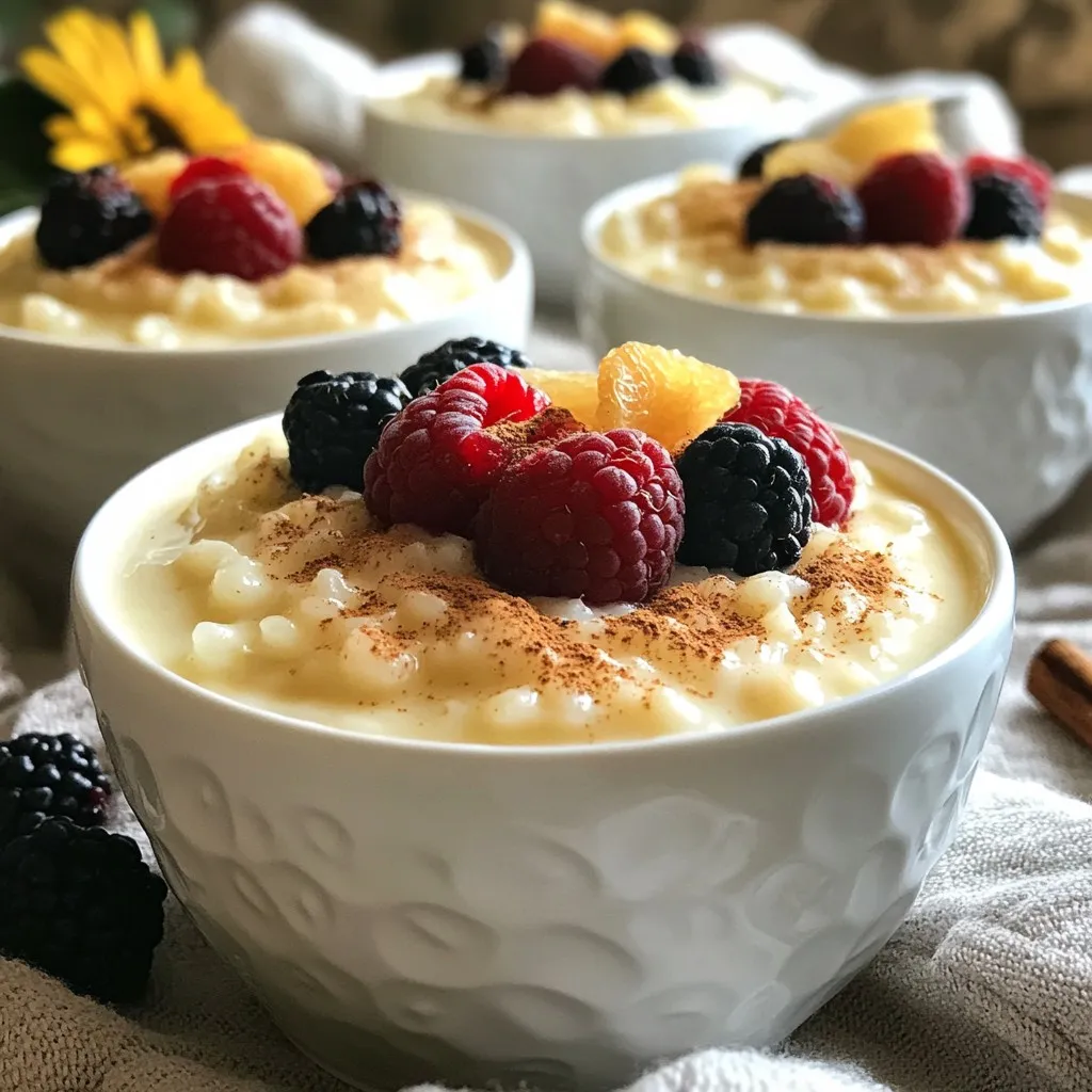 Classic Vanilla Bean Rice Pudding Creamy Comfort Dish