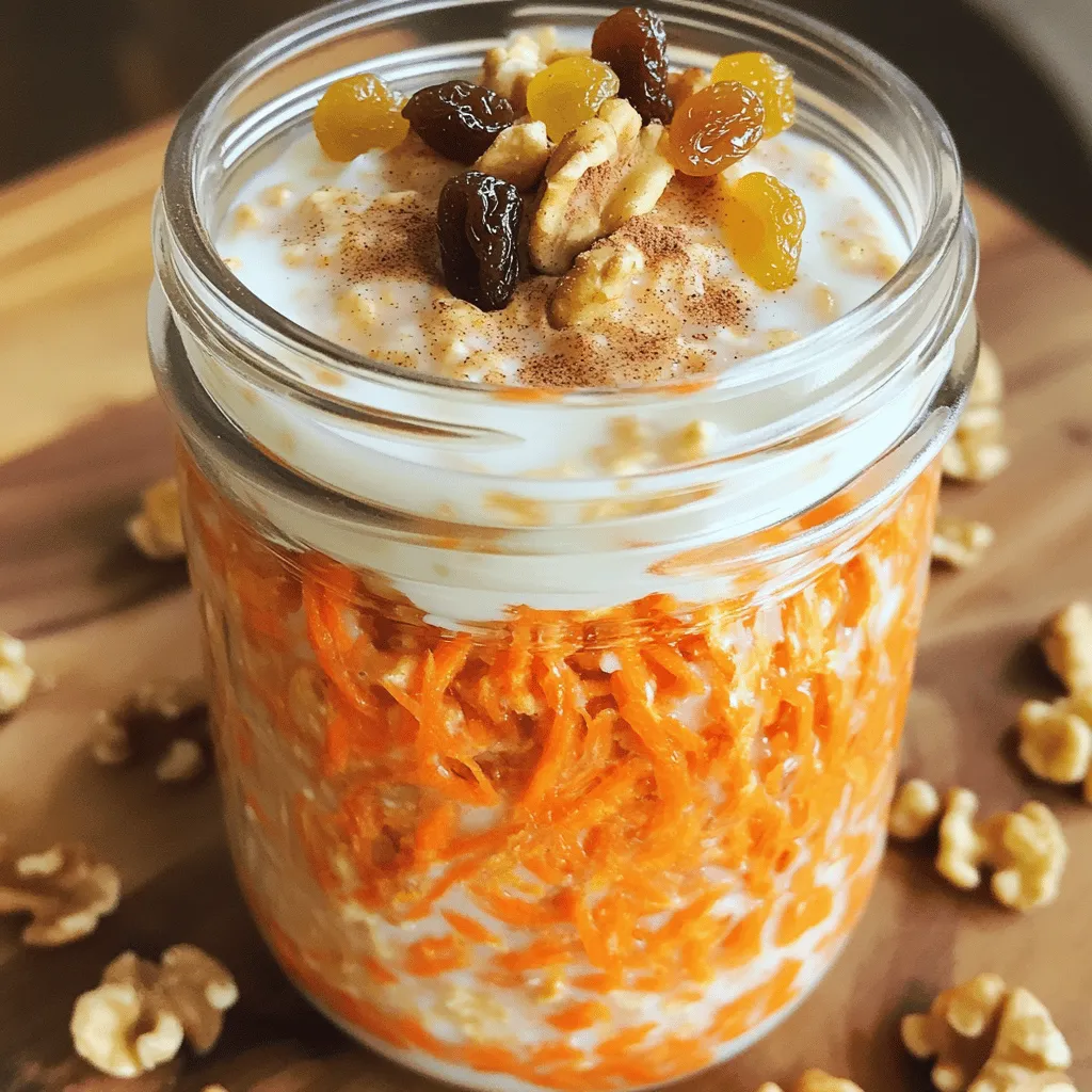Carrot Cake Overnight Oats Wholesome and Tasty Mix