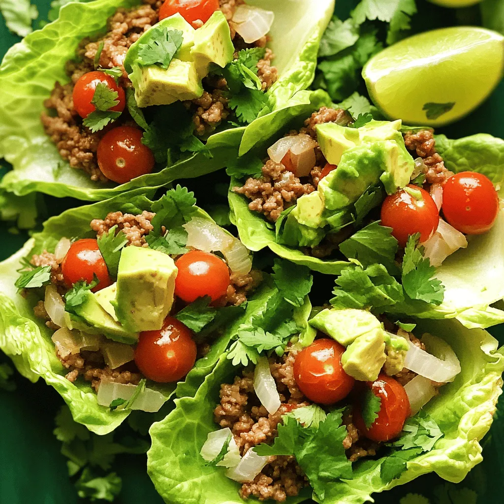 Turkey Taco Lettuce Wraps Quick and Flavorful Meal