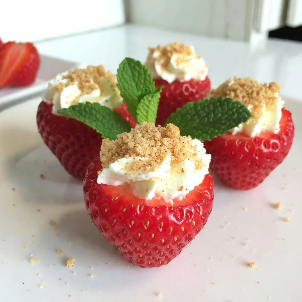 Cheesecake Stuffed Strawberries Creamy and Sweet Treat