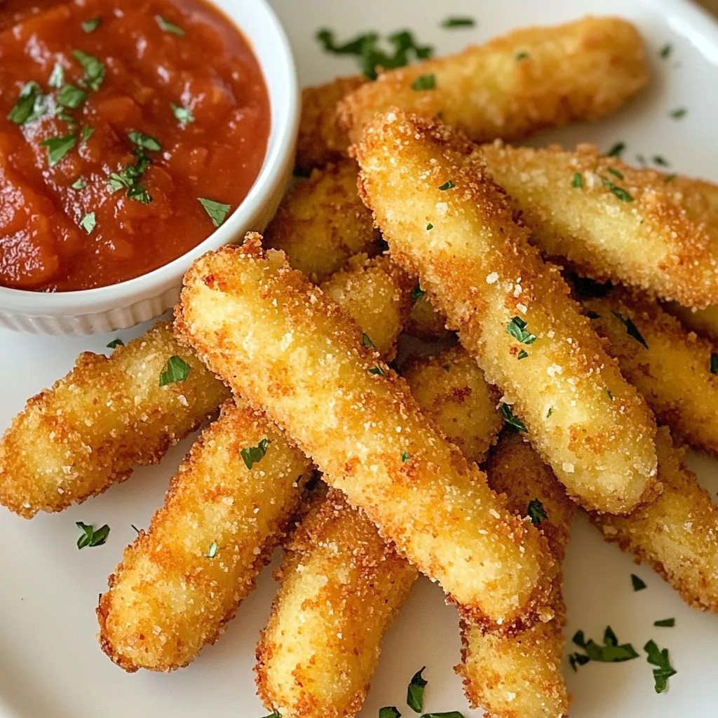 Air Fryer Mozzarella Sticks Crispy and Easy Snack