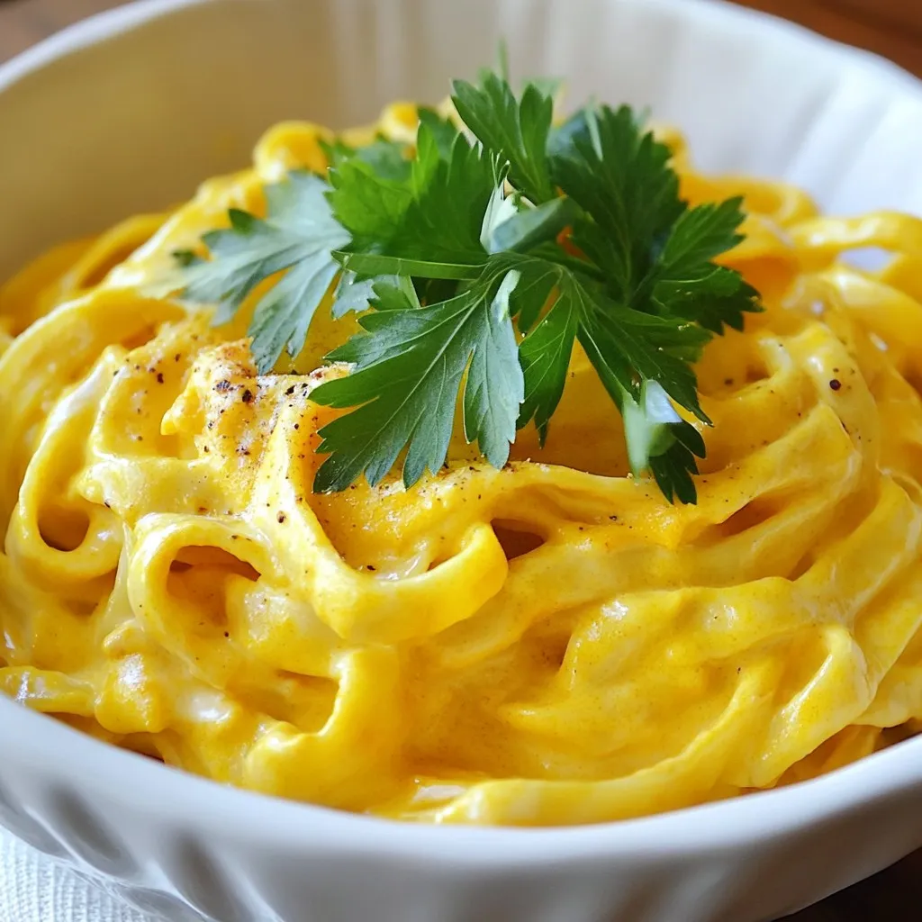 Vegan Pumpkin Alfredo Creamy and Delightful Dish