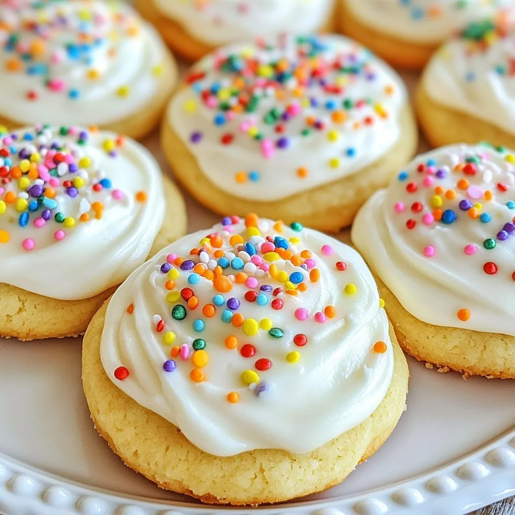 Frosted Funfetti Sugar Cookies Delightful Treat Idea