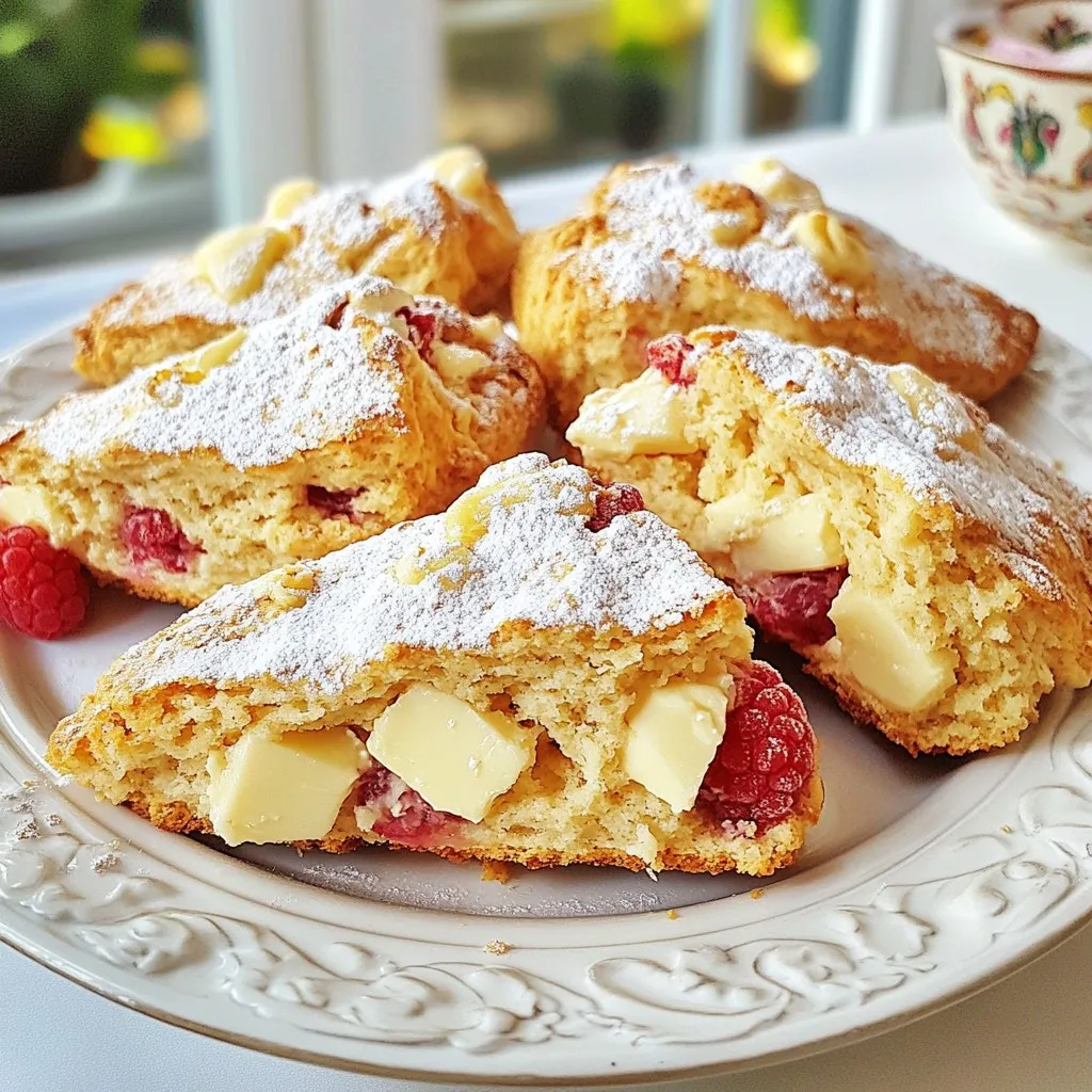 Raspberry White Chocolate Scones Delightful Treat Recipe