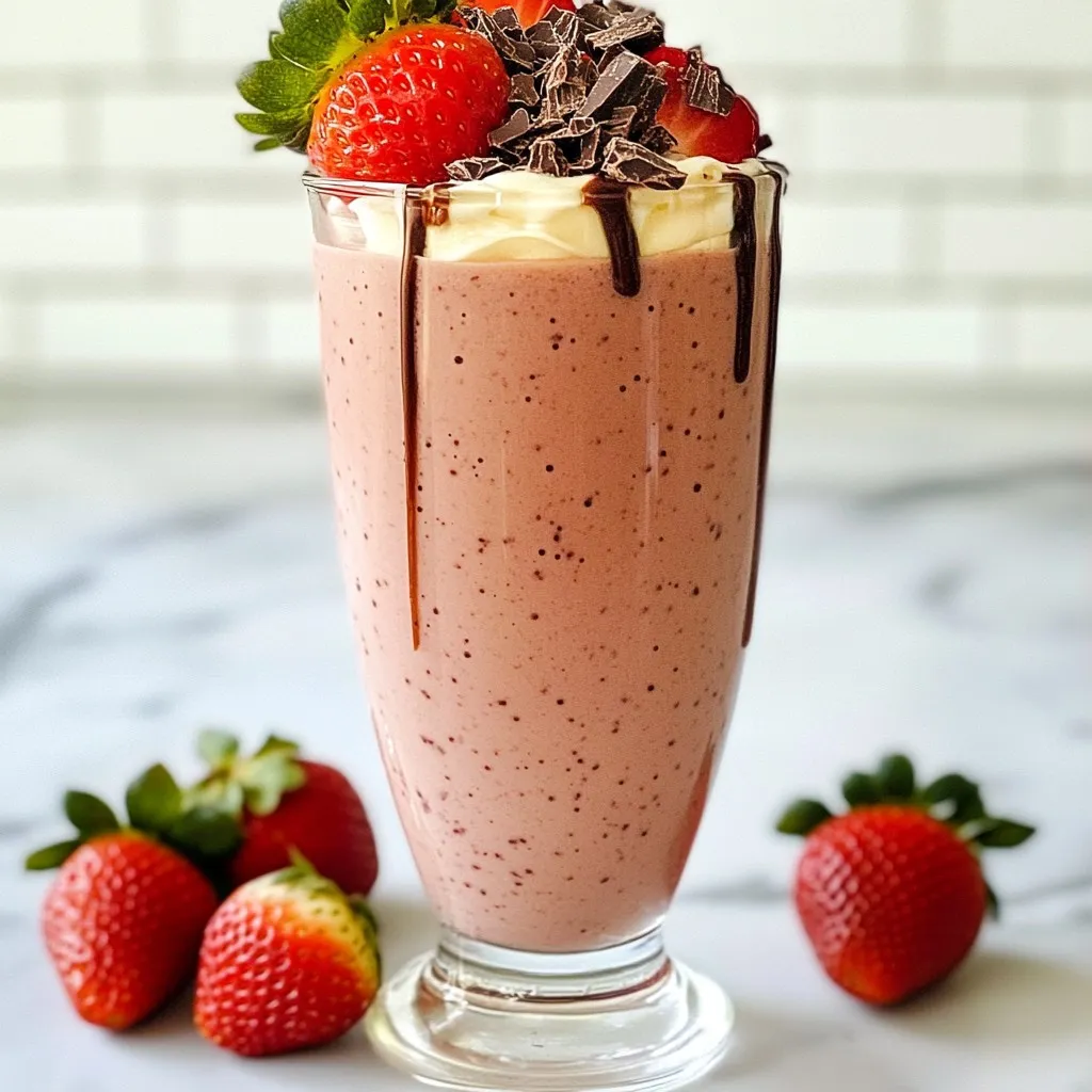 Chocolate Covered Strawberry Smoothie Delight Recipe