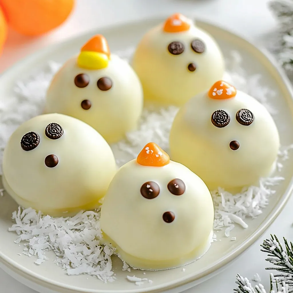 Snowman Oreo Balls Fun and Easy Holiday Treat