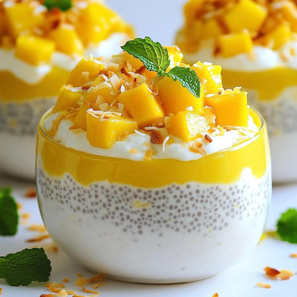 Coconut Mango Chia Pudding Refreshing Summer Delight