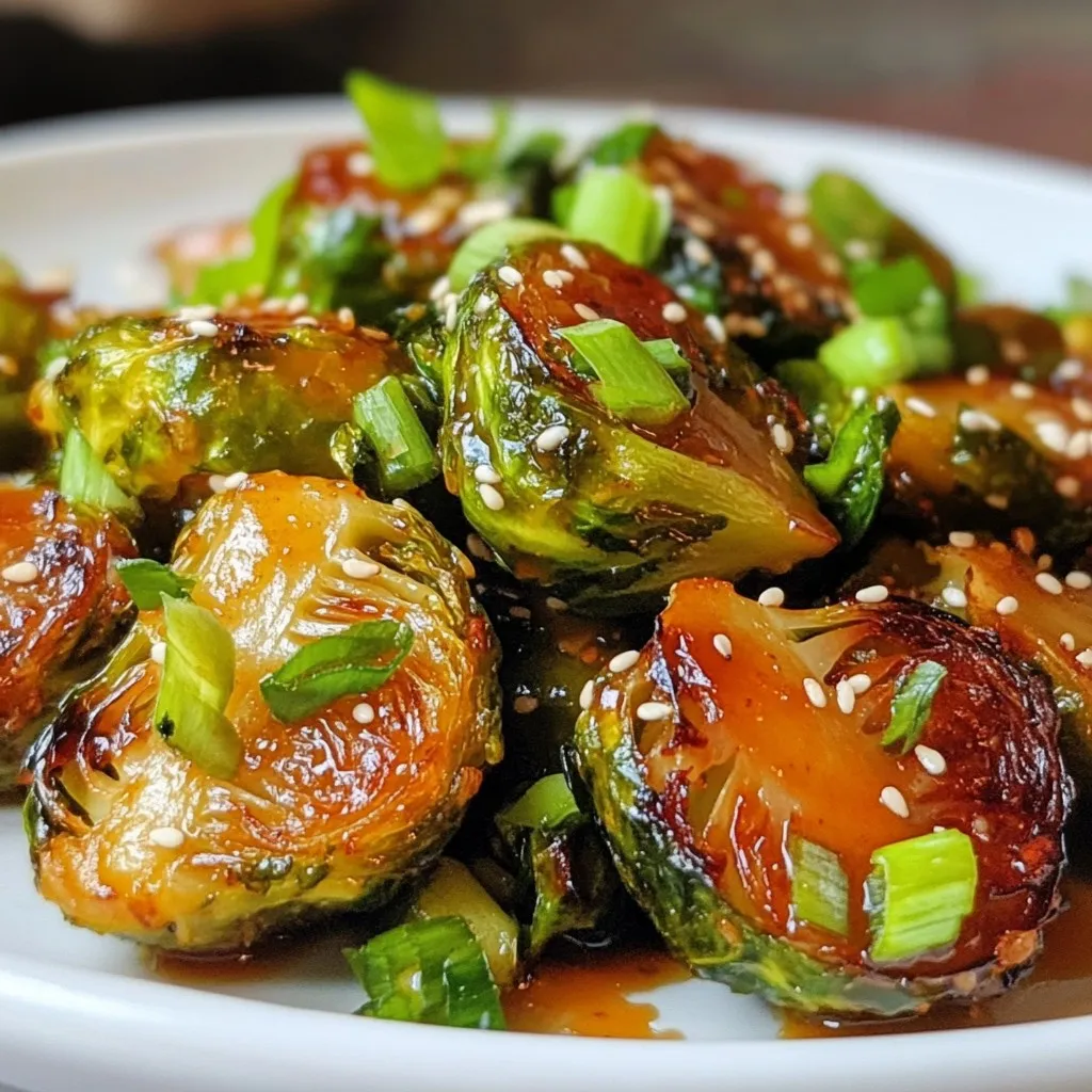 Honey Sriracha Brussel Sprouts Flavorful and Easy Dish