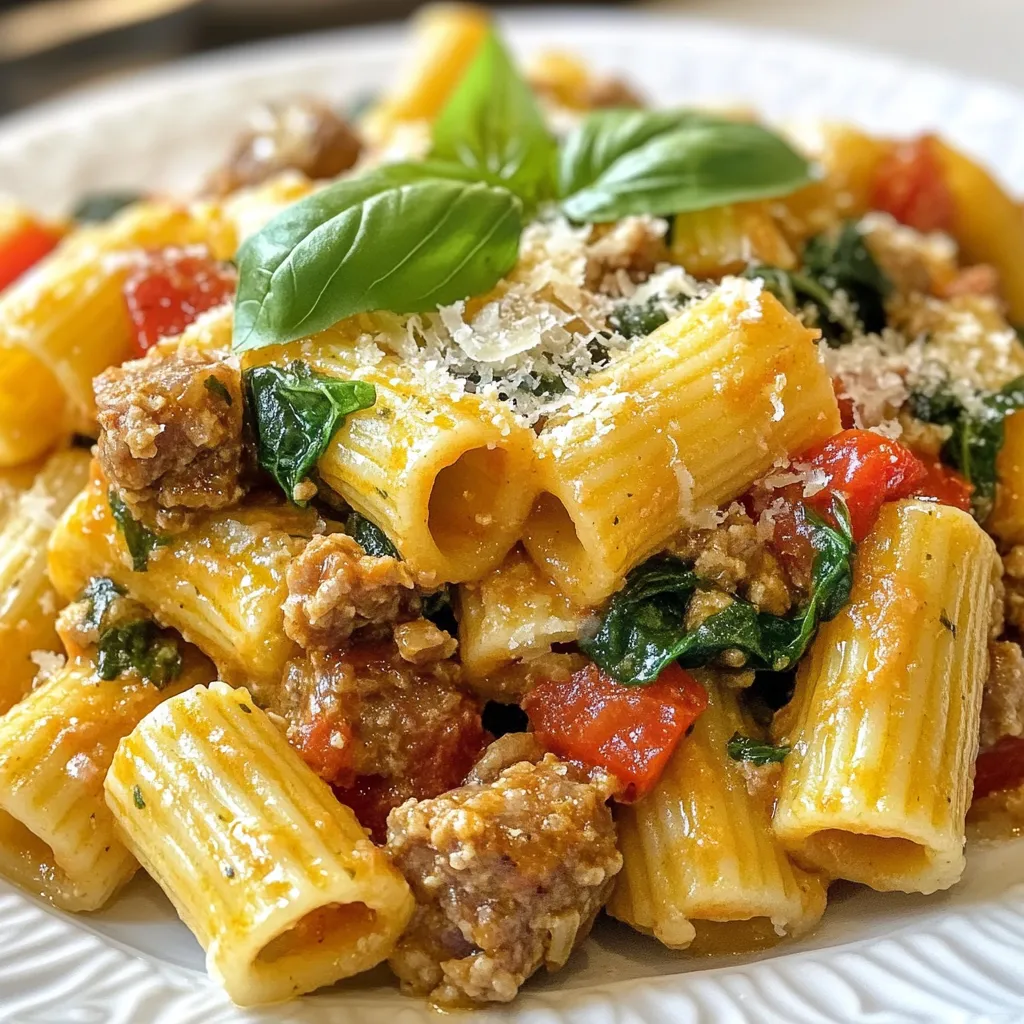 Sausage Rigatoni Flavorful Comfort Food Dish