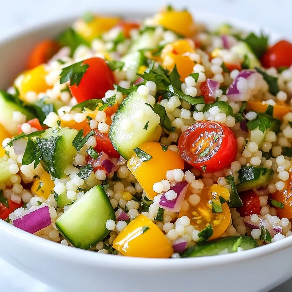 Lemon Herb Couscous Salad Fresh and Flavorful Dish