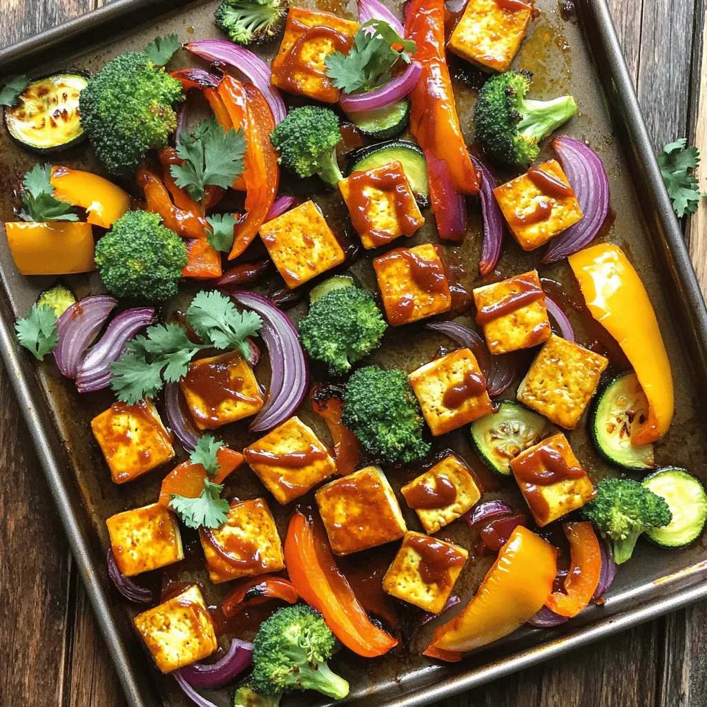 Satisfying Sheet-Pan BBQ Tofu with Roasted Veggies