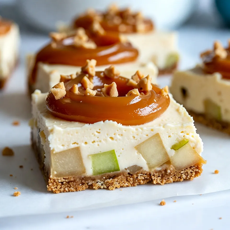 Caramel Apple Cheesecake Bars Scrumptious and Easy Treat