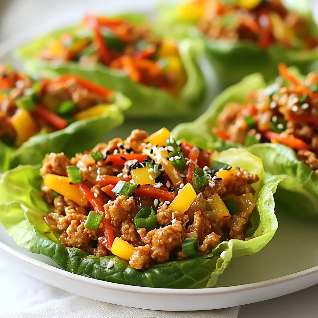 Spicy Korean Chicken Lettuce Cups Flavorful Twist