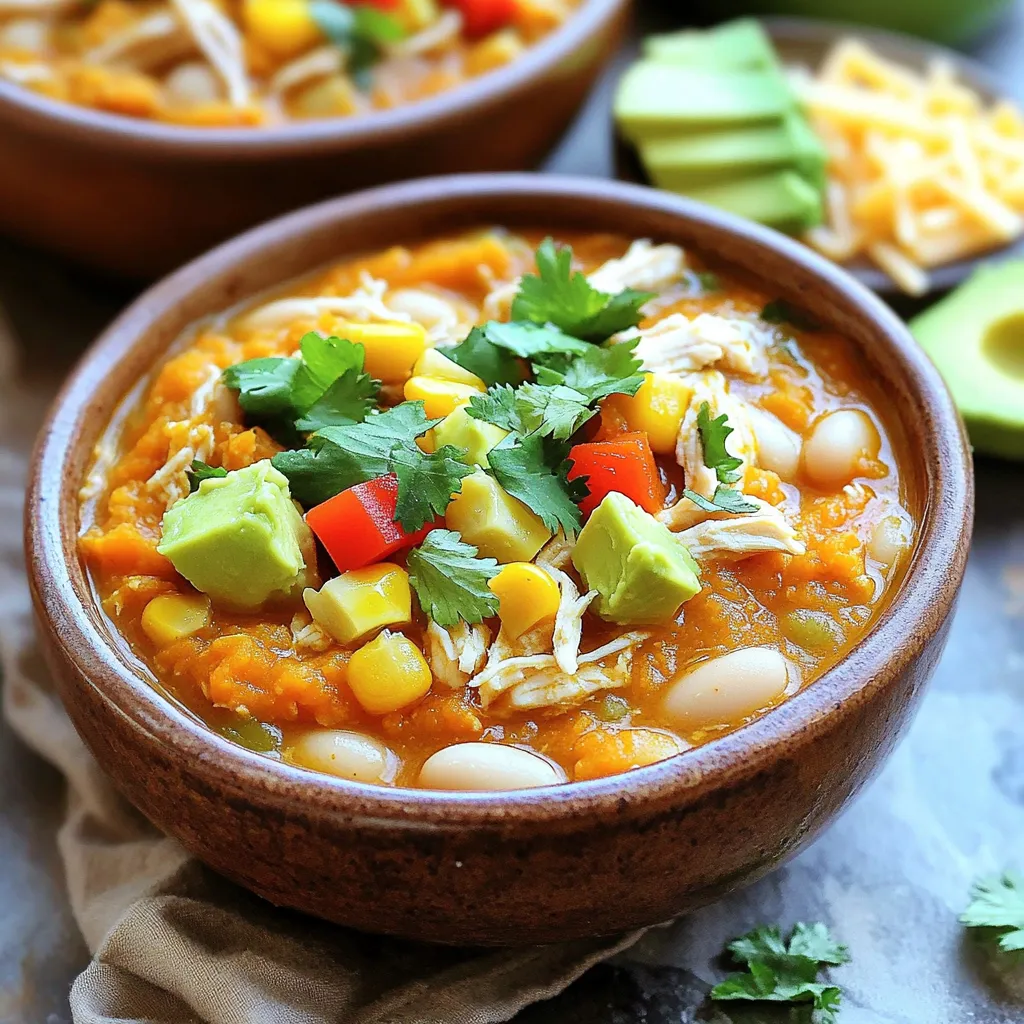 Slow Cooker Pumpkin White Chicken Chili Nourishing Meal