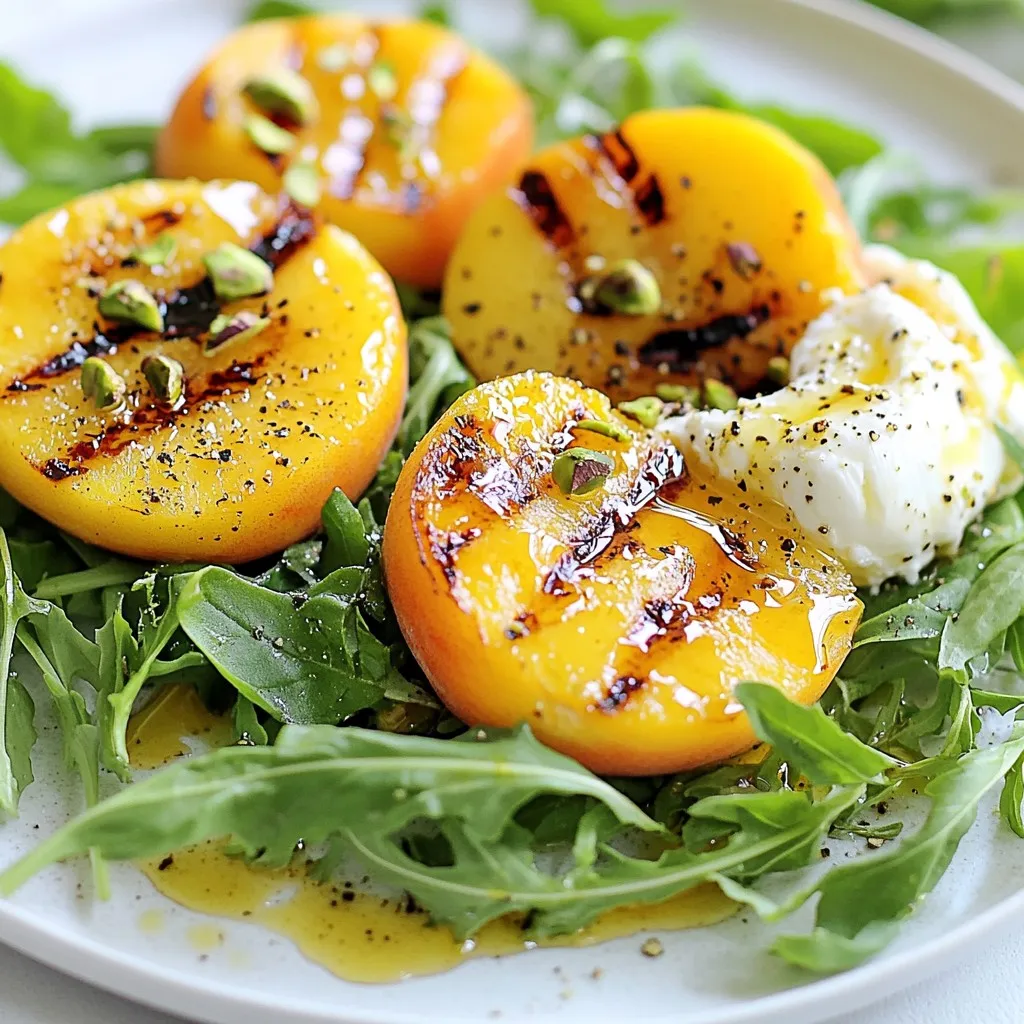 Grilled Peach Burrata Salad Fresh Summer Delight