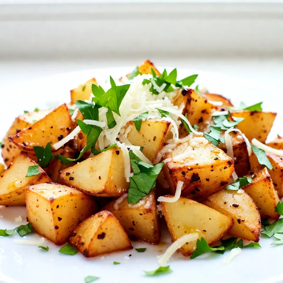 Garlic Parmesan Air Fryer Potatoes Crispy Delight