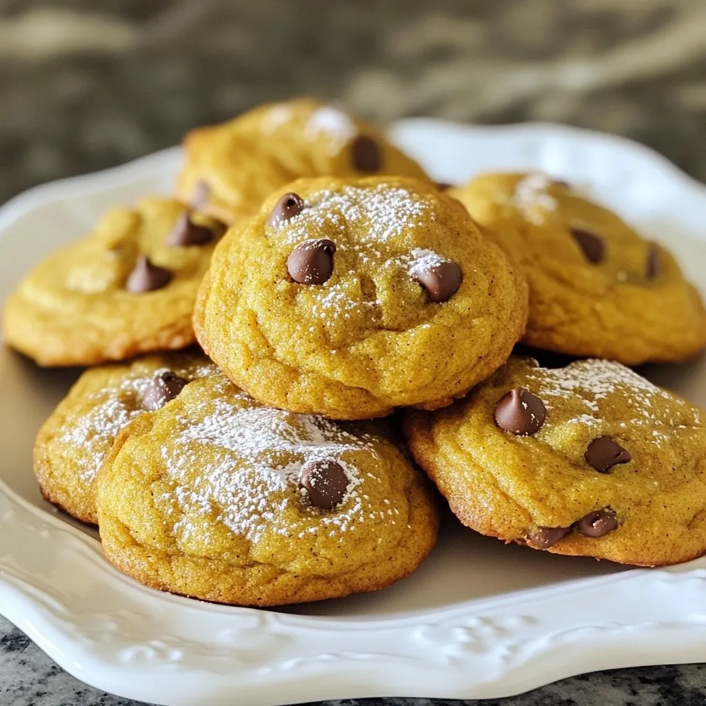 Chewy Pumpkin Chocolate Chip Cookies Delightful Treat