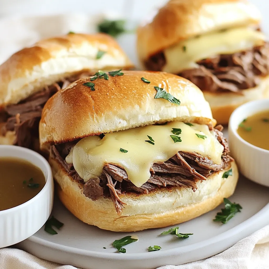 Savory Slow Cooker French Dip Sandwiches Made Easy