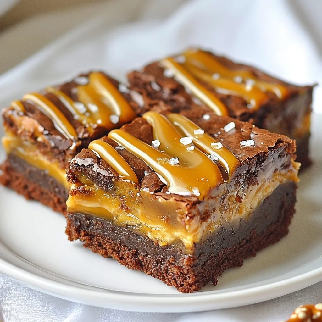 Salted Caramel Pretzel Brownies Tasty and Unique Treat