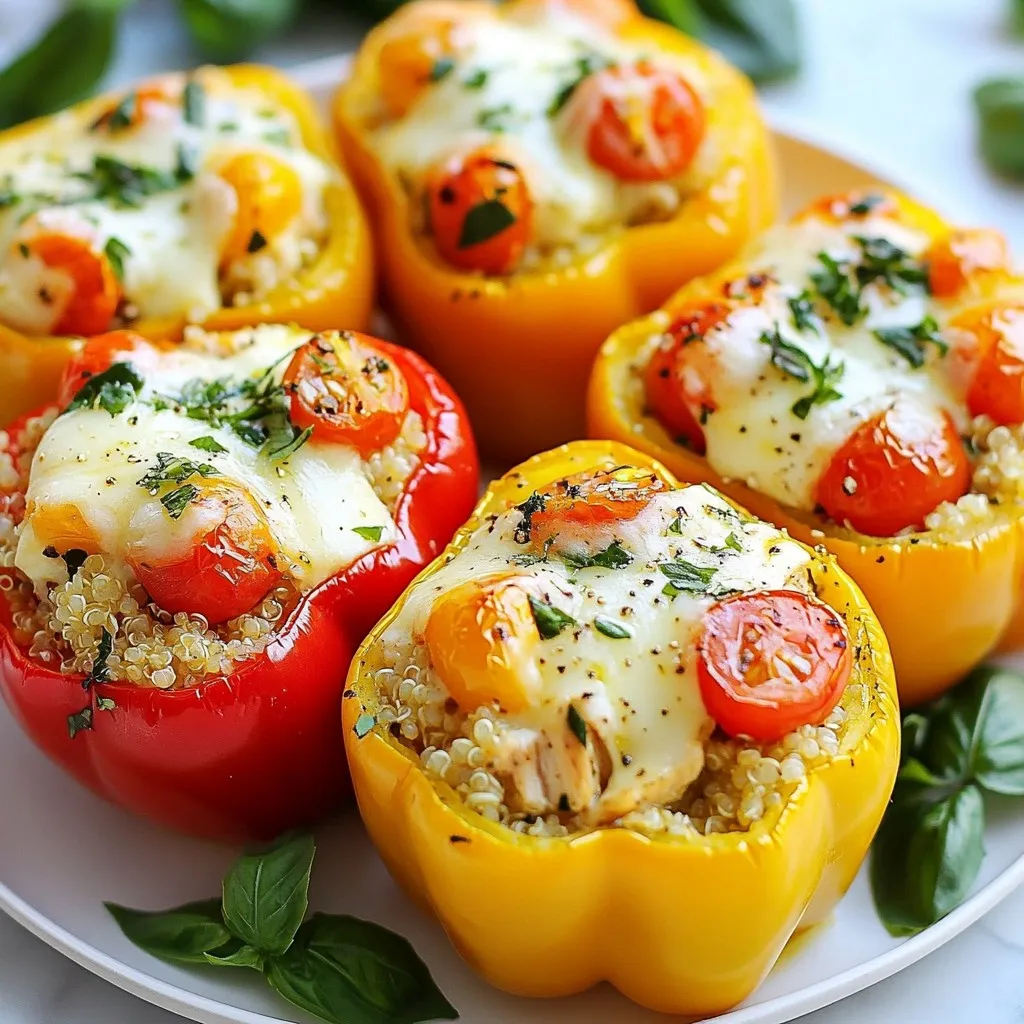 Pesto Chicken Stuffed Peppers Tasty and Easy Recipe