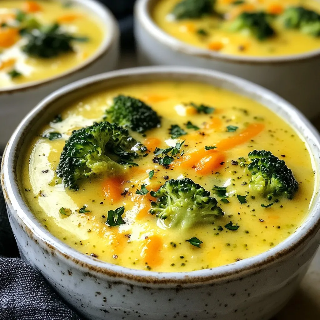 Creamy Broccoli Cheddar Soup Simple and Tasty Recipe