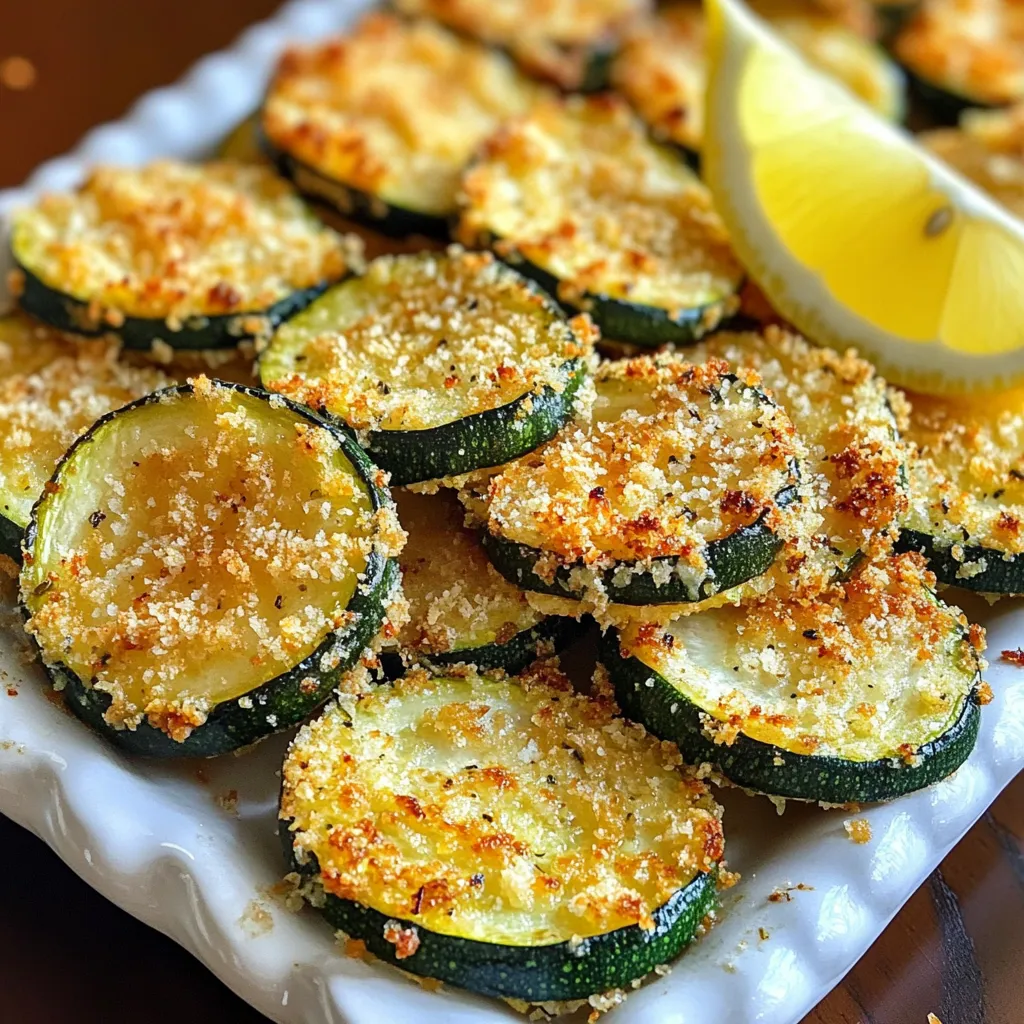 Crispy Baked Parmesan Zucchini Tasty Side Dish Delight