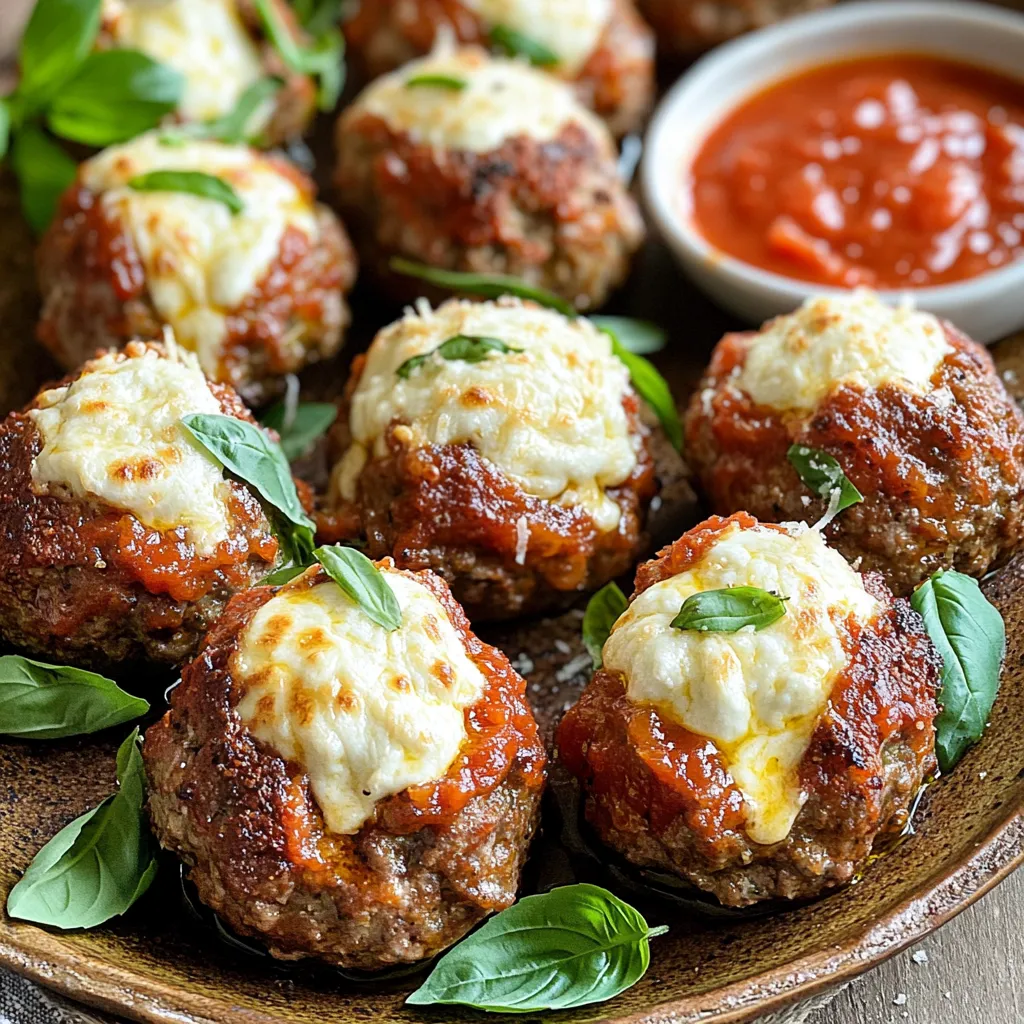 Air Fryer Mozzarella Stuffed Meatballs Savory Delight