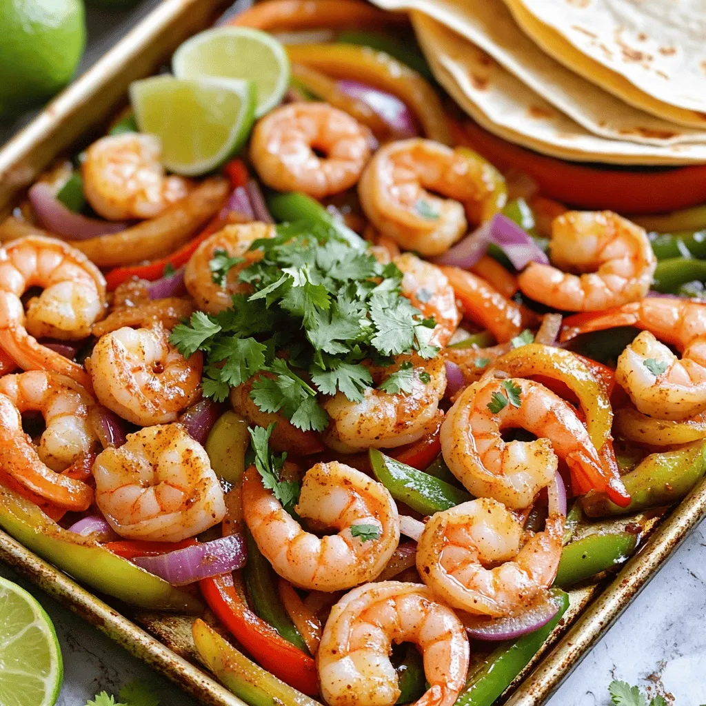 Garlic Butter Shrimp Fajitas Sheet Pan Delight