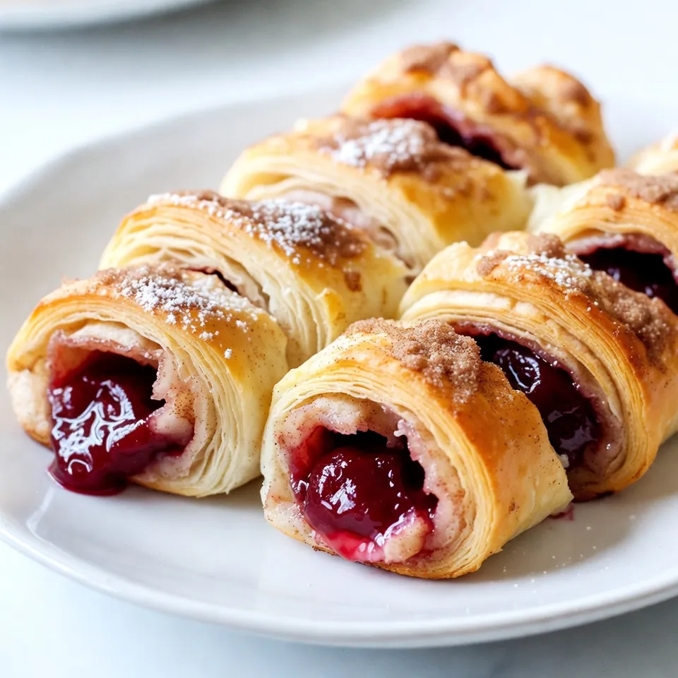 Cherry Pie Crescent Roll Ups Irresistible Dessert Treat